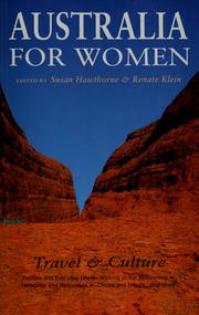 Cover of: Australia for women: travel and culture