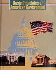 Cover of: Basic principles of American government