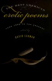 Cover of: The Best American Erotic Poems: From 1800 to the Present