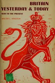Cover of: Britain, yesterday and today by Walter L. Arnstein
