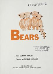 Cover of: Bears by Ruth Krauss