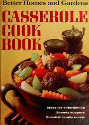 Cover of: Better homes and gardens casserole cook book. by 