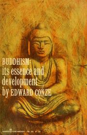 Cover of: Buddhism, its essence and development