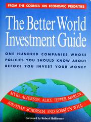 Cover of: The Better world investment guide