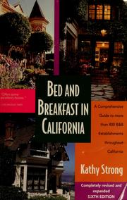 Cover of: Bed and breakfast in California