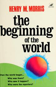 Cover of: The beginning of the world.
