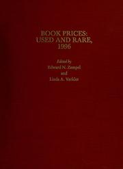Cover of: Book Prices: Used and Rare, 1996 (Annual)
