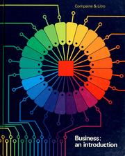 Cover of: Business, an introduction by Benjamin M. Compaine