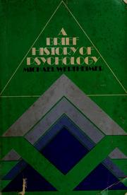 Cover of: A brief history of psychology.