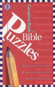 Cover of: The Complete Book of Bible Puzzles #1
