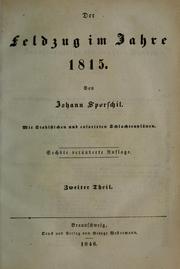 Cover of: Die Freiheitskriege der Deutschen in den Jahren 1813, 1814, 1815 by Johann Sporschil