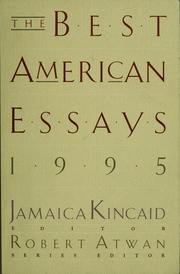 Cover of: The best American essays 1999 by ed. and with an introduction by Jamaica Kincaid.