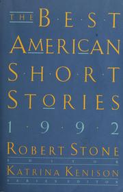 Cover of: The Best American Short Stories 1992