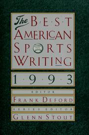 Cover of: The Best American sports writing, 1993