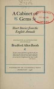 Cover of: A cabinet of gems: short stories from the English annuals
