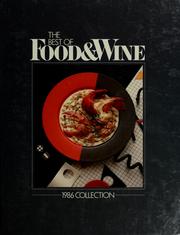 Cover of: The Best of Food & wine: 1986 collection.