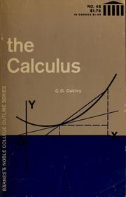 Cover of: The calculus by Cletus O. Oakley