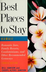 Cover of: Best places to stay in Hawaii