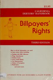 Cover of: California debtors' handbook