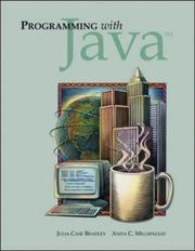 Cover of: Programming with Java w/ CD-ROM by Julia Case Bradley, Anita C Millspaugh