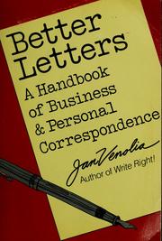 Cover of: Better letters: a handbook of business & personal correspondence
