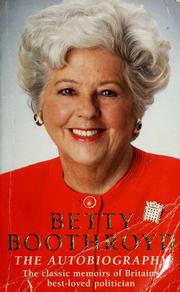 Betty Boothroyd by Betty Boothroyd