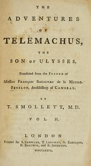 Cover of: The adventures of Telemachus, the son of Ulysses by François de Salignac de La Mothe-Fénelon, François de Salignac de La Mothe-Fénelon