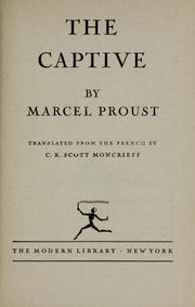 Cover of: The captive by Marcel Proust
