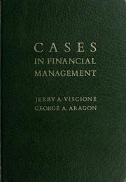 Cover of: Cases in financial management by Jerry A. Viscione