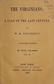 Cover of: The Virginians by William Makepeace Thackeray