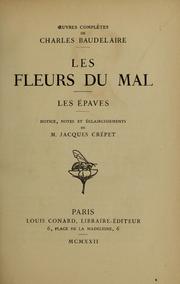 Les fleurs du mal (1922 edition) | Open Library