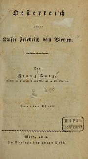 Cover of: Österreich unter Kaiser Friedrich dem Vierten.