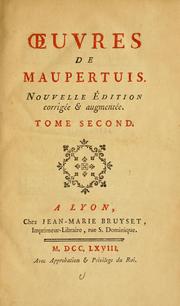 Cover of: uvres de Maupertuis.