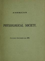 Cover of: Constitution and list of members.