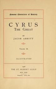 Cover of: Cyrus the Great by Jacob Abbott
