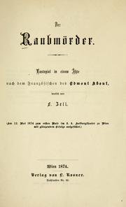 Cover of: Der Raubmörder by Edmond About