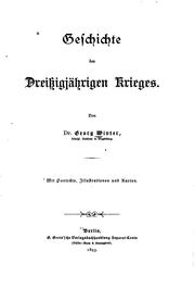 Cover of: Geschichte des Dreißigjährigen Krieges.