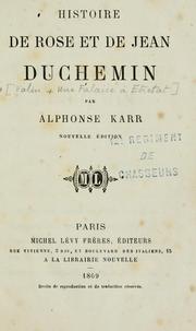 Cover of: Histoire de Rose et de Jean Duchemin.