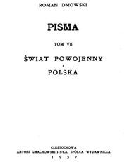 Cover of: Świat powojenny i Polska