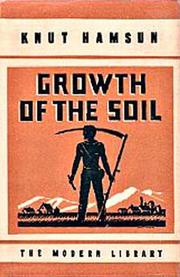 Cover of: Growth of the soil by Knut Hamsun