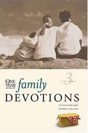 Cover of: One Year Book of Family Devotions, Vol. 3 by 