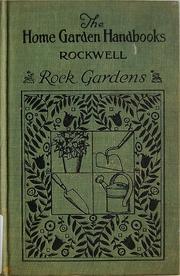 Cover of: Rock gardens