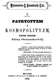 Cover of: Patriotyzm i kosmopolityzm: Studium społeczne