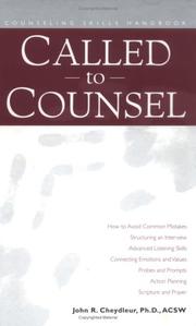 Cover of: Called to counsel: counseling skills handbook