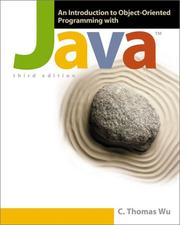 Cover of: An Introduction to Object-Oriented Programming With Java