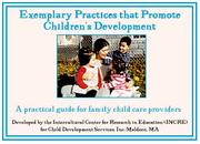 Cover of: Exemplary Practices That Promote Children's Development by 