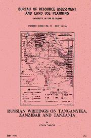 Russian writings on Tanganyika, Zanzibar, and Tanzania by Colin Darch