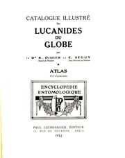 Cover of: Catalogue illustré des lucanides du globe