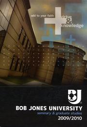 Cover of: Bob Jones University Seminary and Graduate Studies 2009/2010