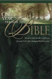 Cover of: One Year Through the Bible: With Devotionals (One Year)